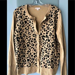 Leopard print cardigan